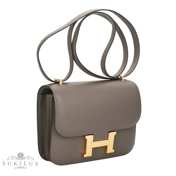 Hermès Constance III Mini 18cm Veau Swift Noir 89 Gold Hardware