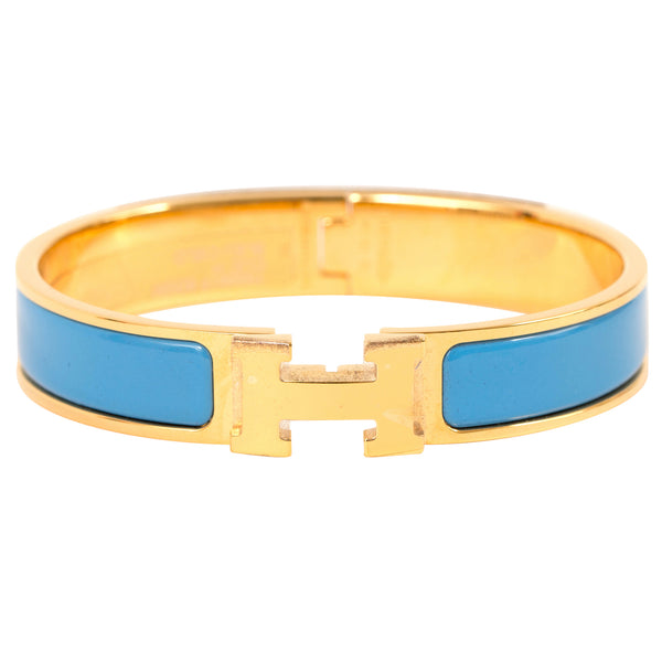Hermes Clic Clac H Narrow Bracelet (SHF-21222) – LuxeDH