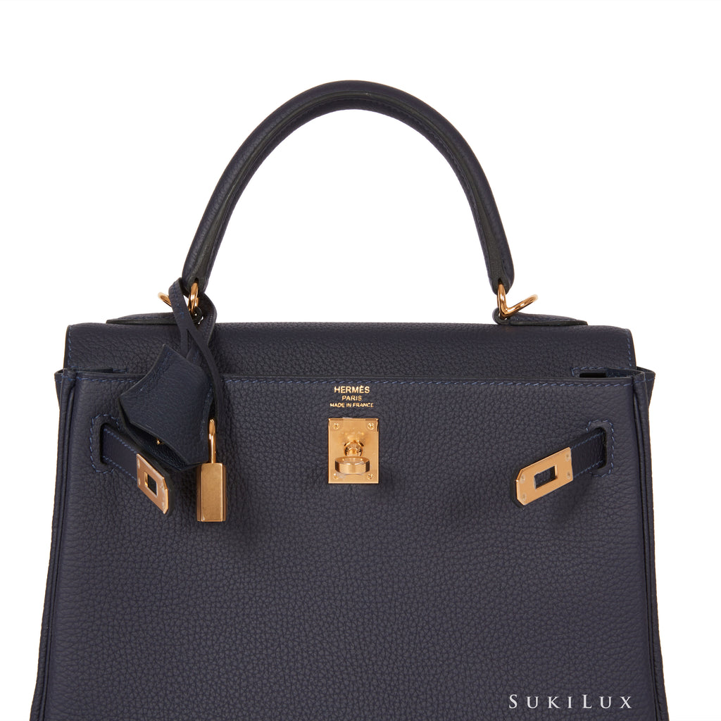 Hermes Bicolor Retourne 25 Horse Shoe Kelly Bag – The Closet