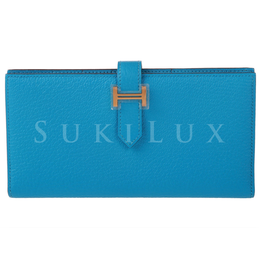 Hermès Bearn Wallet Sanguine 9M Alligator Gold Hardware – SukiLux