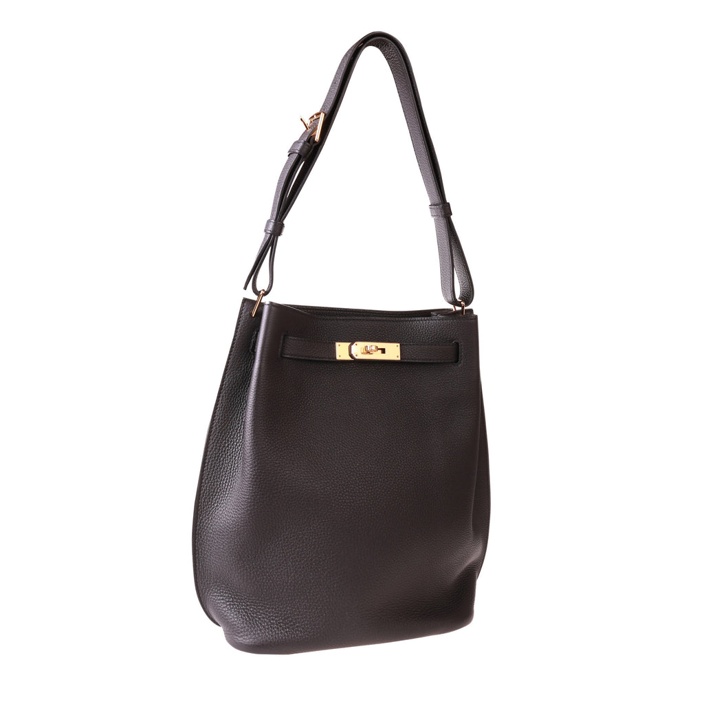 Hermes Picotin Lock Mini Bag Togo Leather Gold Hardware In Black