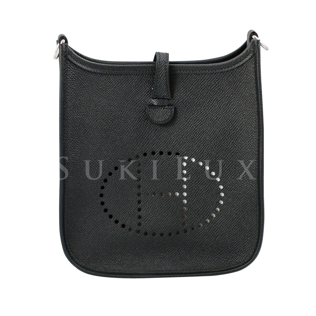 Hermes Birkin Mini Bag Togo Leather Palladium Hardware In Black