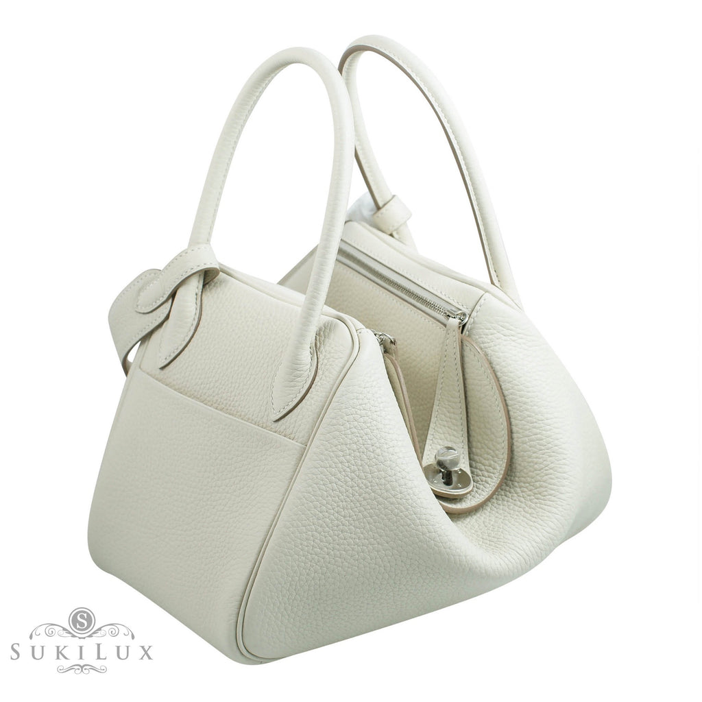 Hermes-Hermes Lindy Lime Palladium The Hermes Lindy in lime color with  palladium hardware (PHW)