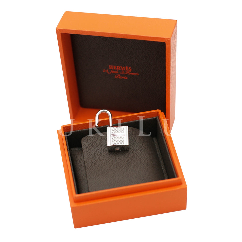 Hermes Extraordinary Collection 25cm Diamond, Shiny Orange H Nilo, Lot  #58249