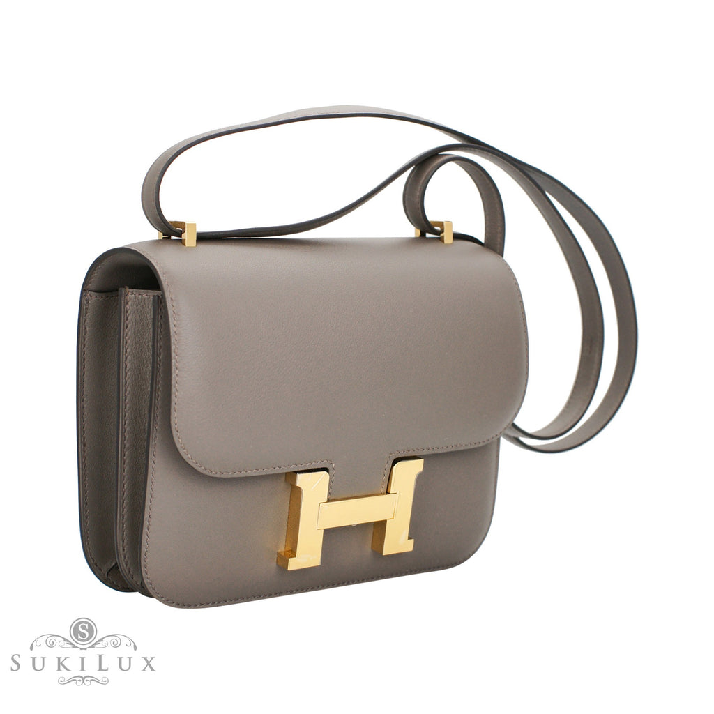 Hermès Constance Nata Swift 18 Rose Gold Hardware, 2021 (Very Good), Womens Handbag