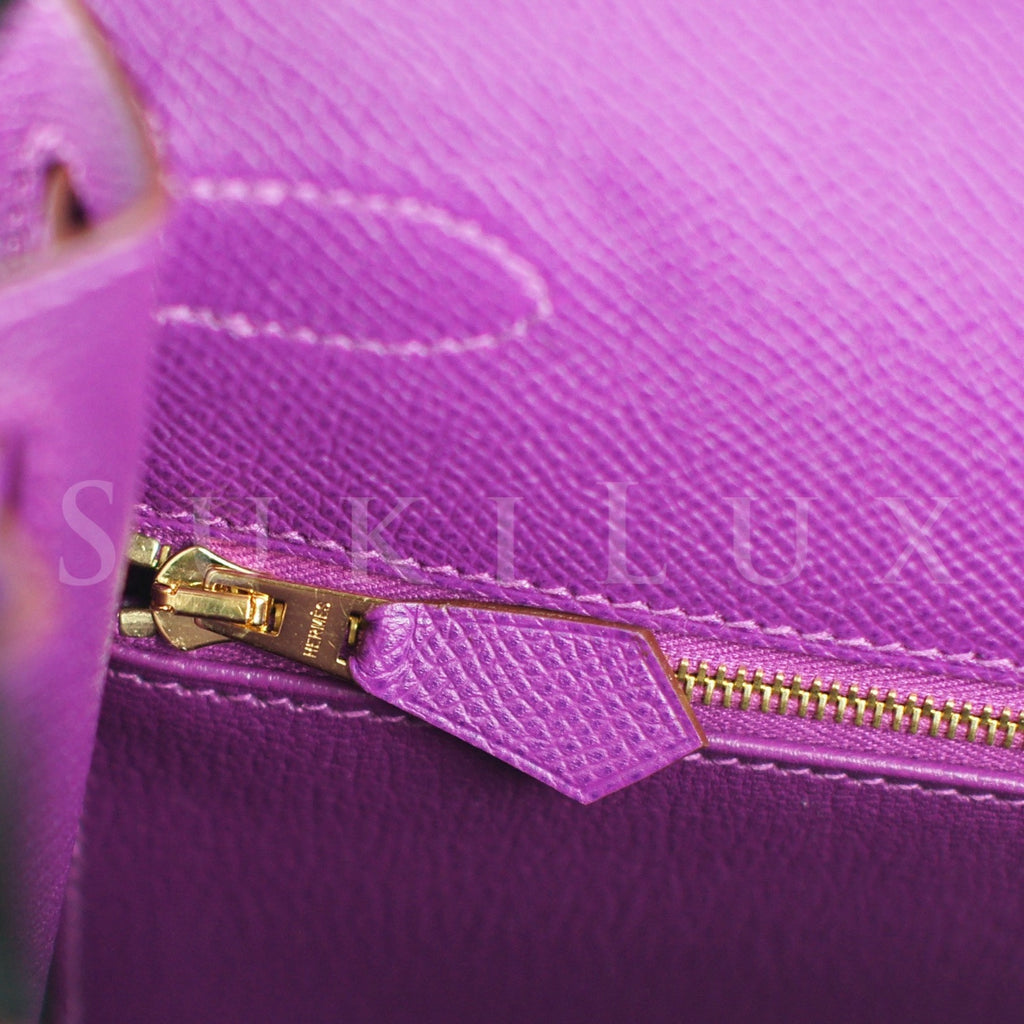 Hermès Kelly 28cm Sellier Veau Epsom Anemone P9 Gold Hardware – SukiLux