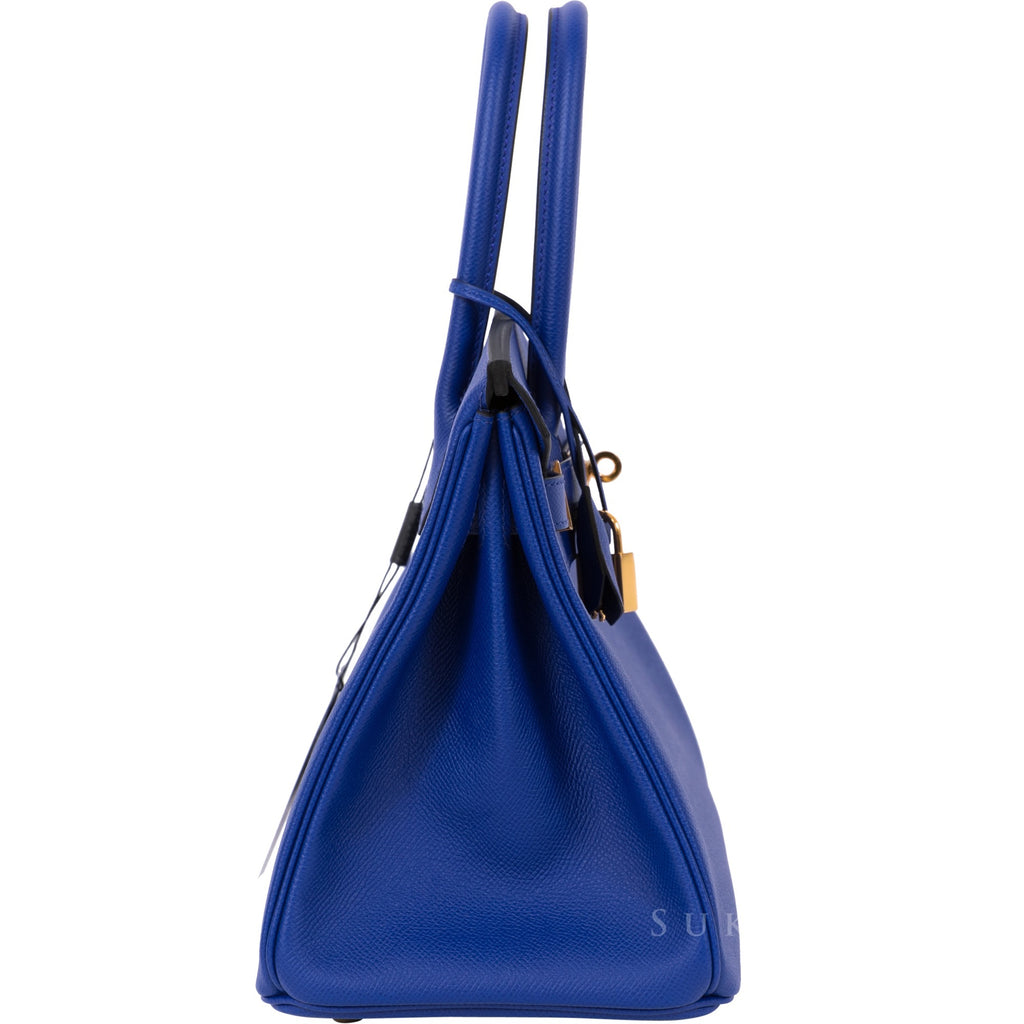 Hermes 30cm Birkin Bag In Latest Blue