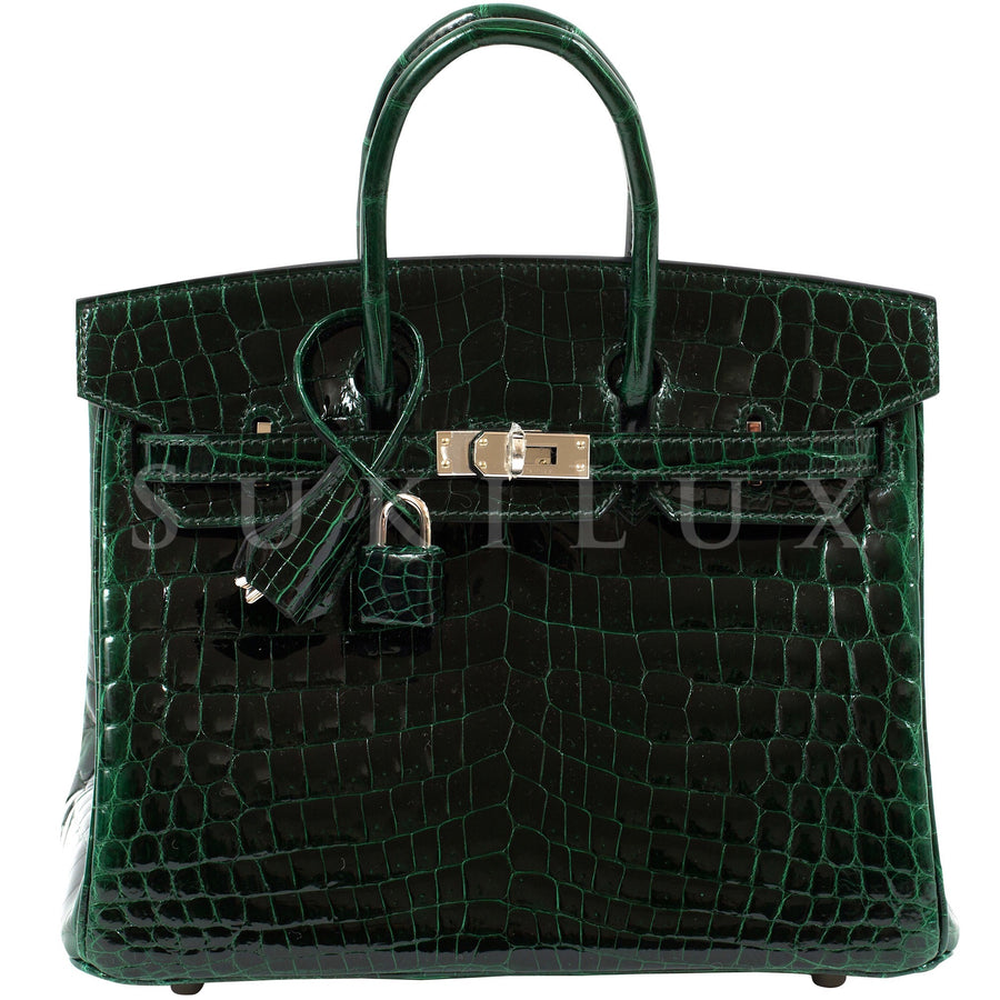 Hermes Birkin Touch bag 30 Bambou Togo leather/ Niloticus crocodile skin  Silver hardware