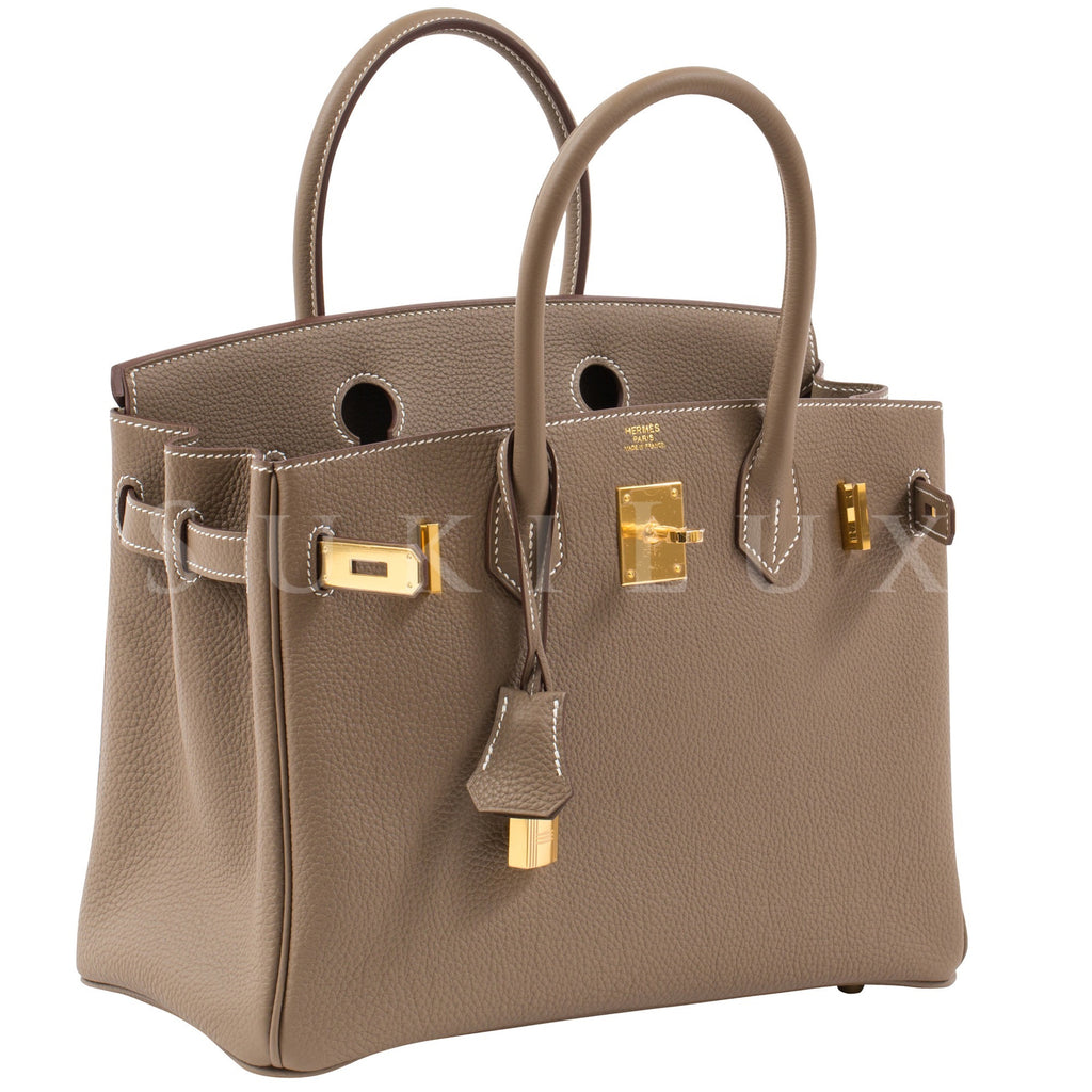 Hermes Birkin Bag 35 Togo Etoupe Women's Handbag - 35-ETOUPE-TOGO-STEEL