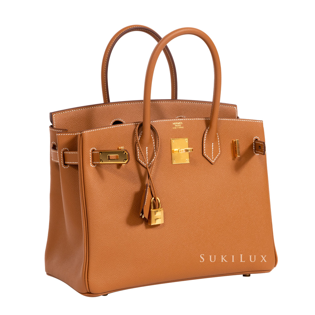Hermès Birkin 30cm Ostrich Rouge VIF 53 Gold Hardware – SukiLux