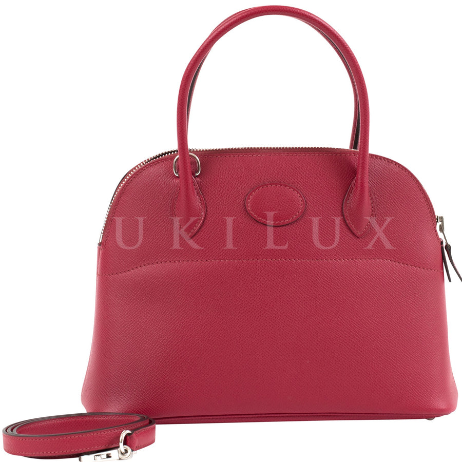 Hermès Egee Pochette Rose Sakura 3Q Veau Tadelakt Leather Palladium Ha –  SukiLux
