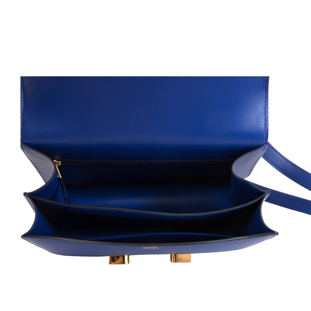 Hermès Bleu Indigo Constance 24cm of Epsom Leather with Rose Gold Hardware, Handbags & Accessories Online, Ecommerce Retail
