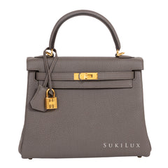 Hermès Kelly 25 Gold Togo With Gold Hardware