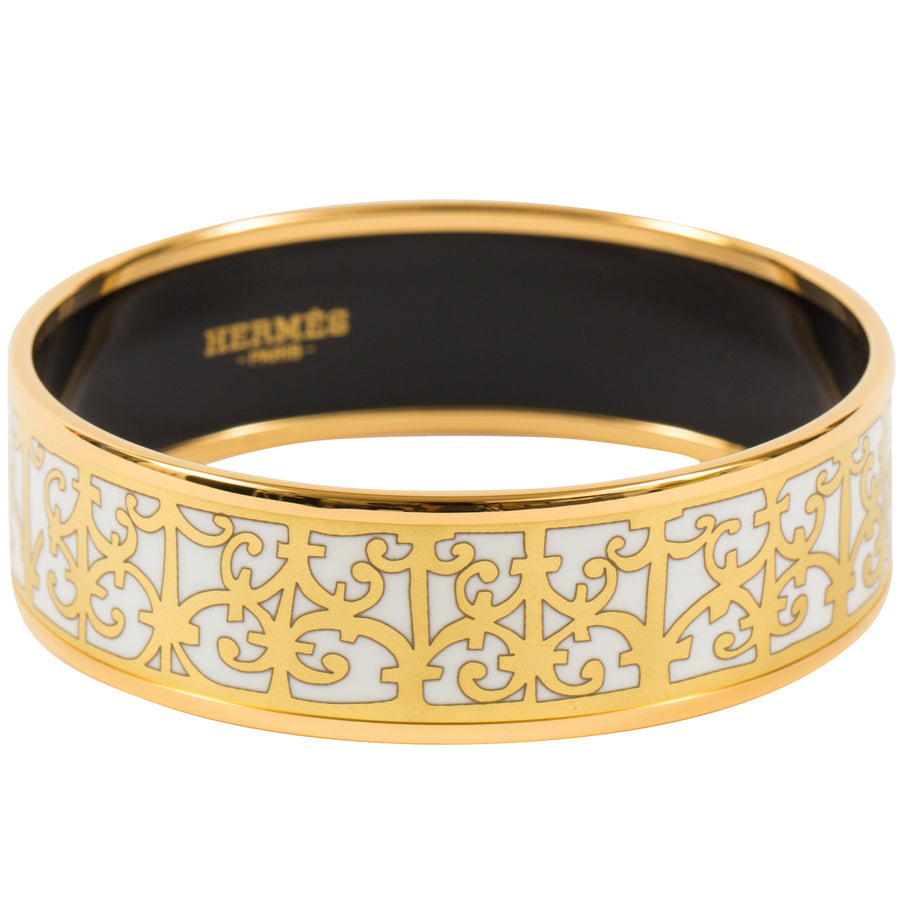 Hermès Clic Clac H Narrow Black Enamel Bracelet Rose Gold Hardware – SukiLux