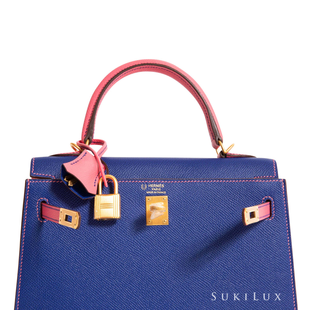 Hermès Kelly 25cm Sellier Veau Epsom 9D Jaune Ambre/Craie 10 Gold Hard –  SukiLux