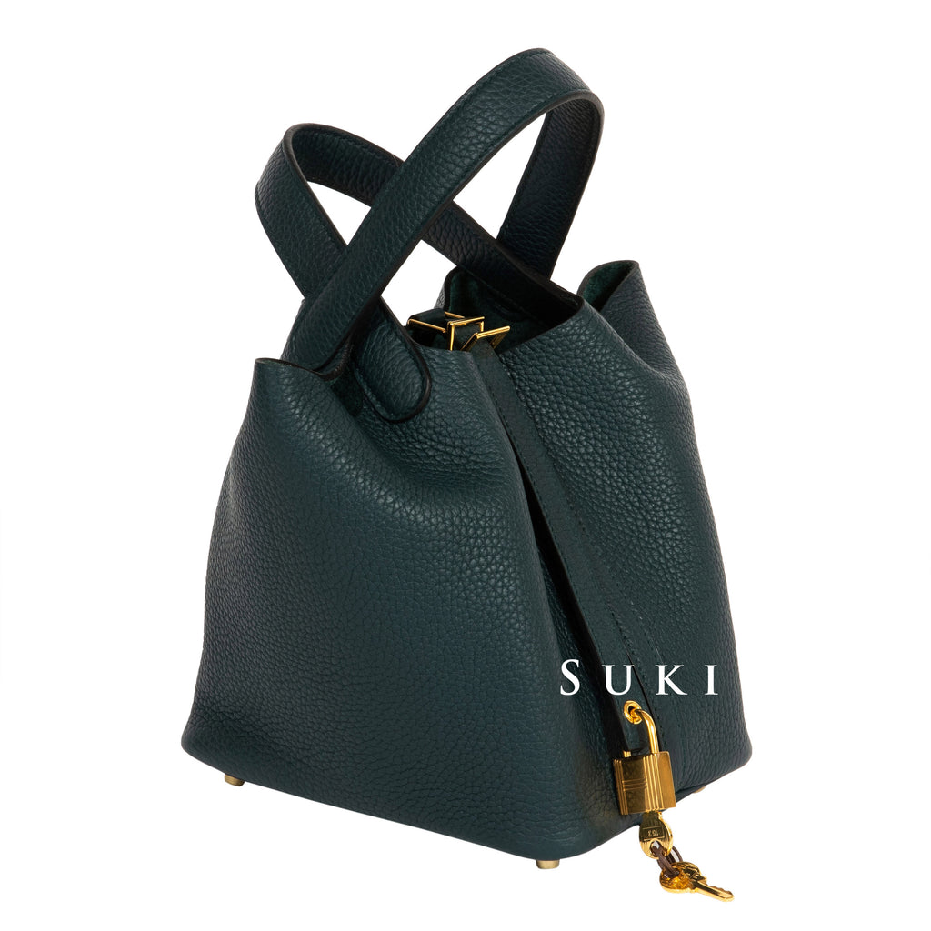 Hermes picotin 18 touch in vert cypress Please direct message for