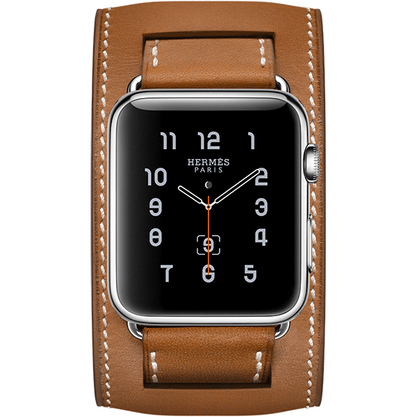 Apple Watch Hermes Cuff 42mm Stainless Steel Case Leather Band ~ 3D Model  #90658042
